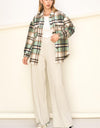 Sweet Comfort Plaid Pattern Shacket