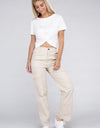 Everyday Wear Elastic-Waist Cargo Pants