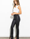 Front Slit Slim Bootcut