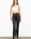 Front Slit Slim Bootcut