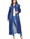 women's Denim Jacket with Distressed