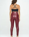 High Waist PU Leather Corset Cincher  Pants