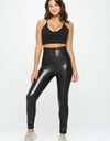 High Waist PU Leather Corset Cincher  Pants