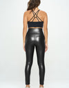 High Waist PU Leather Corset Cincher  Pants