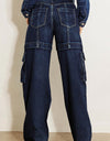 Cargo Pocket Wide Jeans