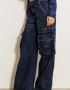 Cargo Pocket Wide Jeans