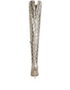 High Drama Snake print Stiletto Long Boots