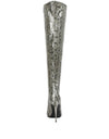 Catalina Snake Print Stiletto Knee Boots