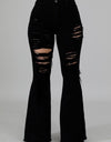 Torri Bell Bottom Jean in Black