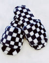 Luxe Lounge Checker Cozy Slippers