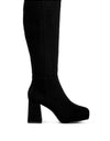 Ryo Calf-Length Micro Suede Boots