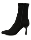 Zudio Solid Mid Heel Sock Boots