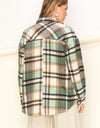 Sweet Comfort Plaid Pattern Shacket