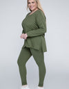 Plus Brushed DTY Microfiber Loungewear Set