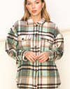 Sweet Comfort Plaid Pattern Shacket