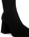 Ryo Calf-Length Micro Suede Boots