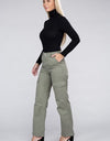 Everyday Wear Elastic-Waist Cargo Pants