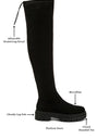 Babette Drawstring Detail Knee High Boots