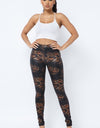 SNAKE PRINT SKINNY PANTS WITH BACK POCKETS