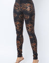 SNAKE PRINT SKINNY PANTS WITH BACK POCKETS