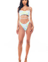 TIE DYE CUTOUT ONE PIECE