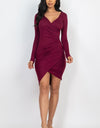 Shirred Bodycon Mini Dress