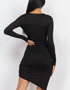 Shirred Bodycon Mini Dress