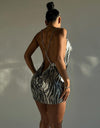 Style New Summer Fashion Women Wear Sexy Strap Backless Low-Cut Deep V-neck Slim-Fit Sheath Dress