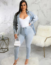 Sexy Women Washed Denim Jacket Top