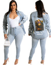 Sexy Women Washed Denim Jacket Top