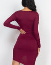 Shirred Bodycon Mini Dress